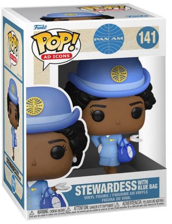 Figurine Funko Pop Icônes de Pub #141 Hôtesse de l'air avec sac bleu - Pan Am