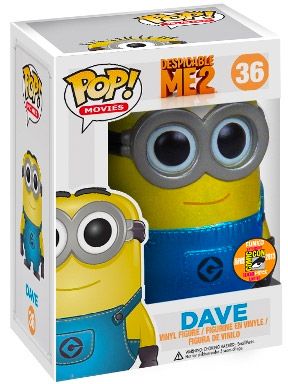 Figurine Funko Pop Moi, Moche et Méchant #36 Dave - Métallique