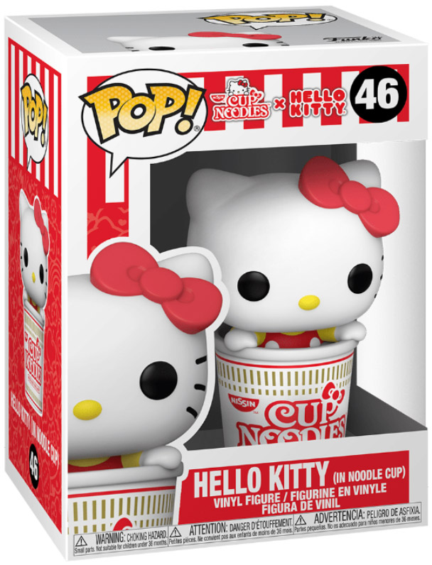 Figurine Pop Sanrio #46 pas cher : Hello Kitty dans une tasse de nouilles