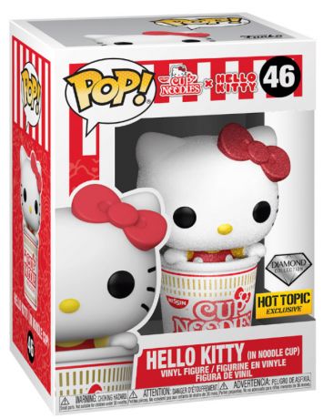 Figurine Funko Pop Sanrio #46 Hello Kitty dans une tasse de nouilles - Diamant 