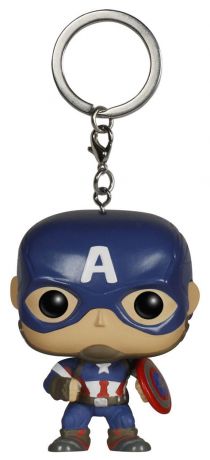 Figurine Funko Pop Avengers : L'Ère d'Ultron [Marvel] Captain America - Porte-clés