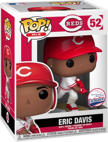 Figurine Funko Pop MLB : Ligue Majeure de Baseball #52 Eric Davis