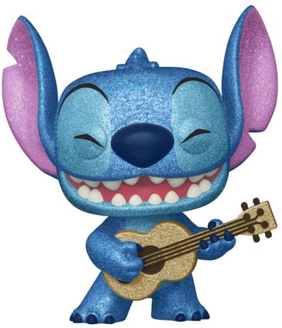 Figurine Funko Pop Lilo et Stitch [Disney] #1044 Stitch avec ukulélé - Diamant 
