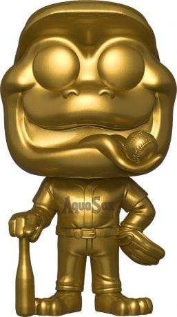 Figurine Funko Pop MLB : Ligue Majeure de Baseball #01 Webbly Maillot domicile Aquasox - Or 
