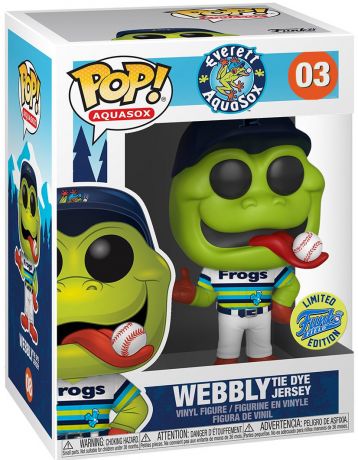 Figurine Funko Pop MLB : Ligue Majeure de Baseball #03 Webbly Frogs Jersey - Aquasox