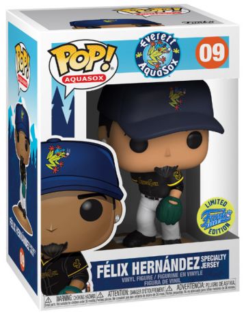 Figurine Funko Pop MLB : Ligue Majeure de Baseball #09 Felix Hernandez - Aquasox