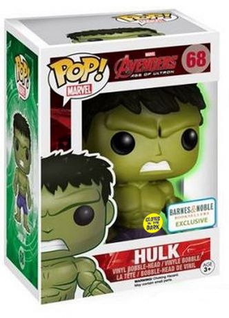 Figurine Funko Pop Avengers : L'Ère d'Ultron [Marvel] #68 Hulk - Brille dans le Noir