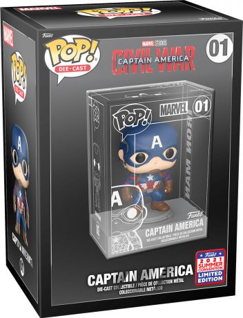 Figurine Funko Pop Captain America : Civil War [Marvel] #01 Captain America - Die Cast