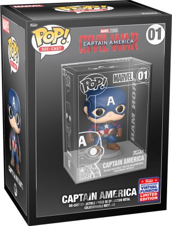 Figurine Funko Pop Captain America : Civil War [Marvel] #01 Captain America - Die Cast