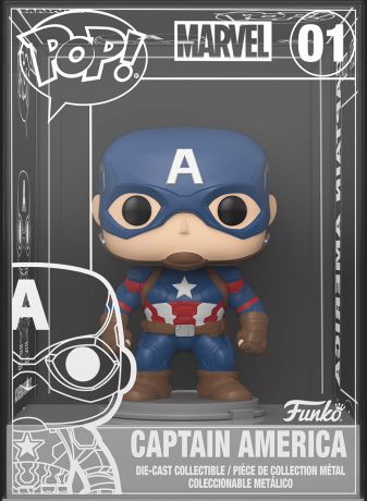 Figurine Funko Pop Captain America : Civil War [Marvel] #01 Captain America - Die Cast