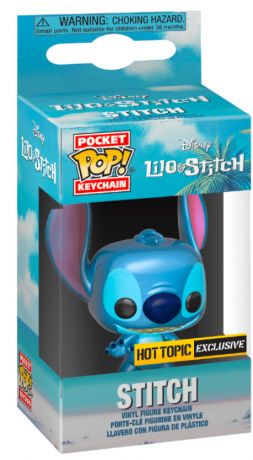 Figurine Funko Pop Lilo et Stitch [Disney] Stitch Métallique - Porte clés