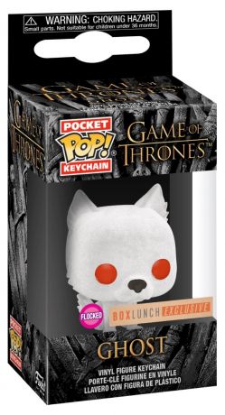 Figurine Funko Pop Game of Thrones Fantôme Flocked - Porte clés