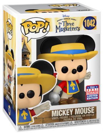 Figurine Funko Pop Mickey, Donald, Dingo : Les Trois Mousquetaires #1042 Mickey Mouse