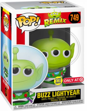 Figurine Funko Pop Alien Remix [Disney] #749 Alien (Buzz l'Eclair) - Glow in the Dark