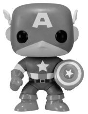 Figurine Funko Pop Marvel Comics #06 Captain America Noir et Blanc