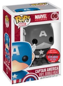 Figurine Funko Pop Marvel Comics #06 Captain America Noir et Blanc