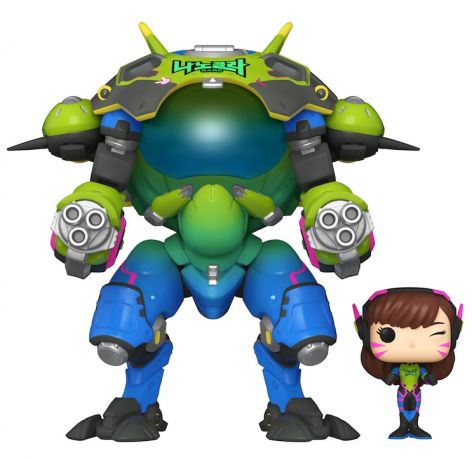 Figurine Funko Pop Overwatch #177 D.Va avec Meka - 15 cm