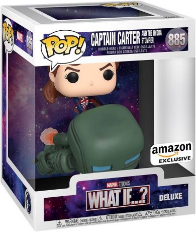 Figurine Funko Pop Marvel What If...? #885 Captain Carter et l'Hydra Stomper