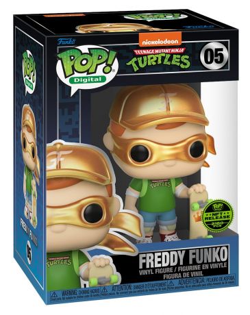 Figurine Funko Pop Tortues Ninja #05 Freddy Funko - Digital Pop