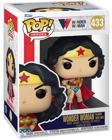 Figurine Funko Pop Wonder Woman 80 ans #433 Wonder Woman avec cape