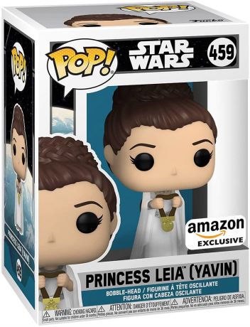Figurine Funko Pop Star Wars 4 : Un nouvel espoir #459 Princess Leia (Yavin)