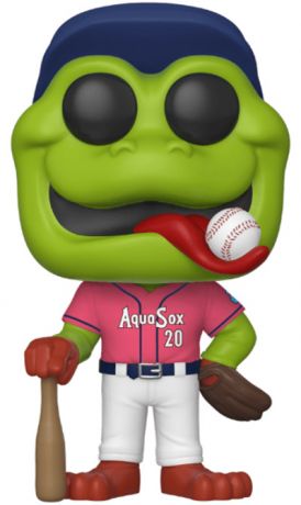 Figurine Funko Pop MLB : Ligue Majeure de Baseball Webbly maillot rose - Aquasox