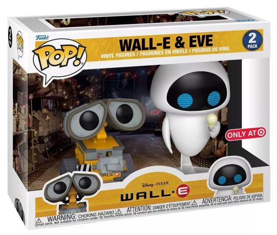 Figurine Funko Pop WALL-E [Disney] Wall-E et Eve Pack