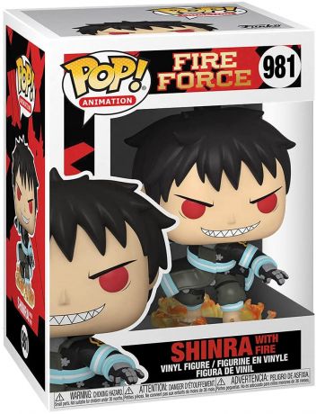Figurine Funko Pop Fire Force #981 Shinra avec feu