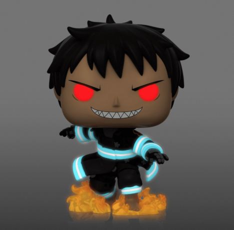 Figurine Funko Pop Fire Force #981 Shinra avec feu - Glow in the Dark