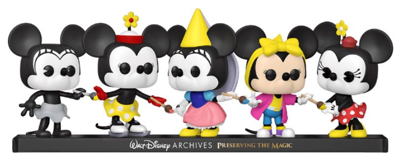 Figurine Funko Pop Walt Disney Archives #00  Minnie Mouse Disney Archives  - 5 Pack 