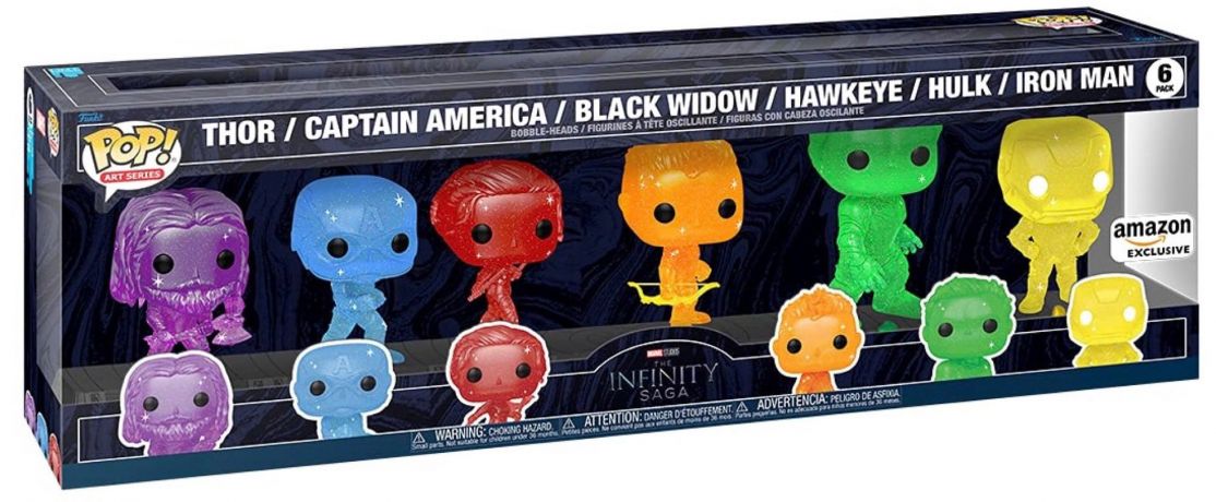 Figurine Funko Pop The Infinity Saga [Marvel] Thor / Captain America / Black Widow / Hawkeye / Hulk / Iron Man - Pack