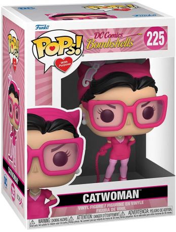 Figurine Funko Pop DC Comics Bombshells #225 Catwoman (Cancer du Sein)