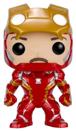 Figurine Funko Pop Captain America : Civil War [Marvel] #136 Iron Man - Casque Ouvert