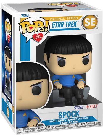 Figurine Funko Pop Star Trek Spock sur fauteuil