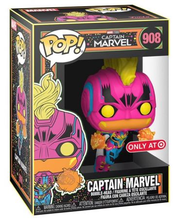 Figurine Funko Pop Captain Marvel [Marvel] #908 Captain Marvel - Black Light 