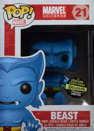 Figurine Funko Pop Marvel Comics #21 La bête - Flocked