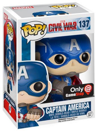 Figurine Funko Pop Captain America : Civil War [Marvel] #137 Captain America - En Action
