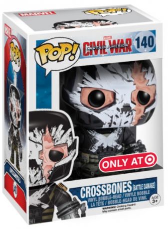 Figurine Funko Pop Captain America : Civil War [Marvel] #140 Crossbones - Dommages de combat