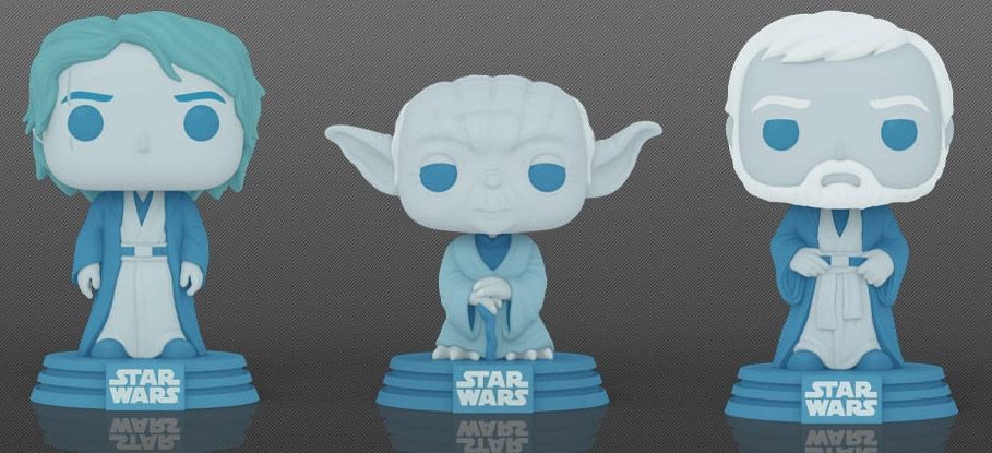 Figurine Funko Pop Star Wars 6 : Le Retour du Jedi Force Ghost Anakin, Yoda, and Obi-Wan Kenobi Force Ghost 3-Pack