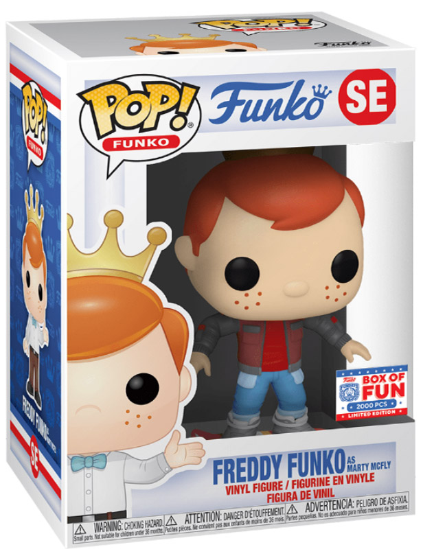 Figurine Pop Freddy Funko pas cher Freddy Funko en Marty McFly