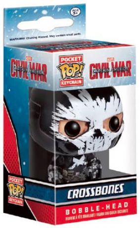 Figurine Funko Pop Captain America : Civil War [Marvel] Crossbones - Porte-clés