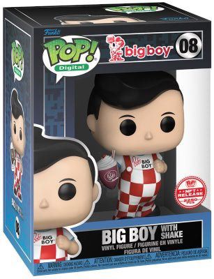 Figurine Funko Pop Icônes de Pub #08 Big Boy avec Milk-Shake - Digital Pop