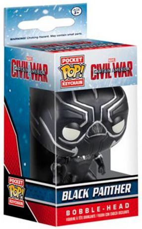 Figurine Funko Pop Captain America : Civil War [Marvel] Black Panther - Porte-clés