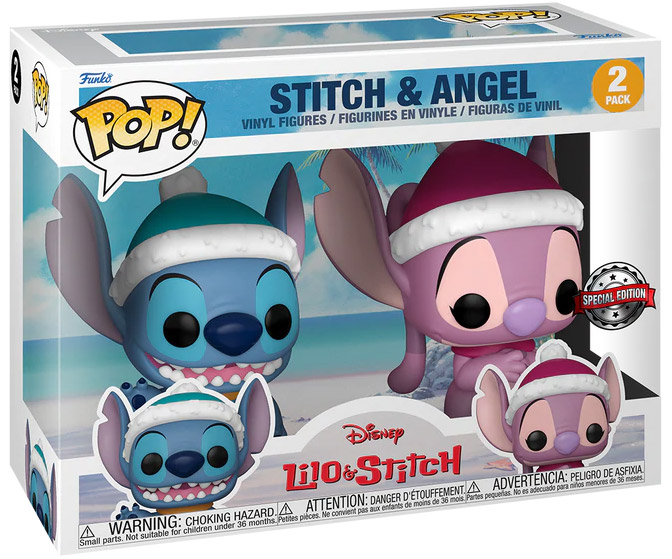 Figurine Pop Lilo et Stitch [Disney] pas cher : Stitch et Angel - Pack