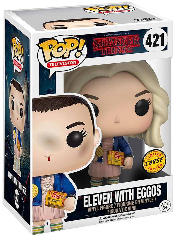 funko pop Eleven with wig and Eggos [Chase]