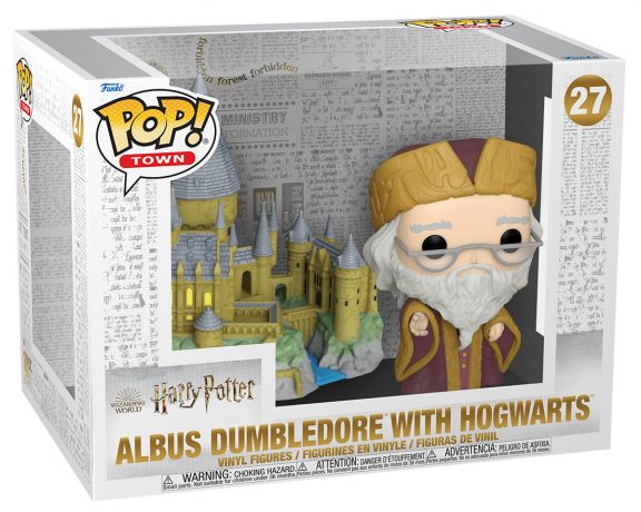 Figurine Funko Pop Harry Potter #27 Albus Dumbledore avec Poudlard