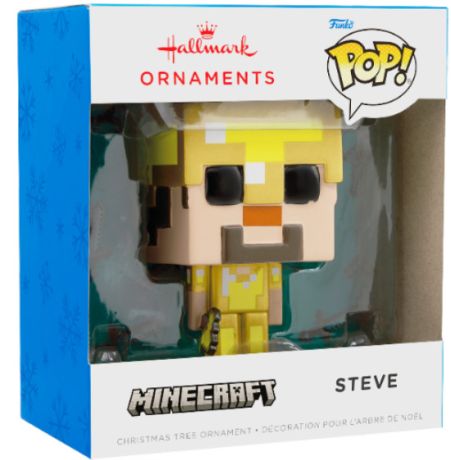 Figurine Funko Pop Minecraft Steve - Or - Décoration Noël