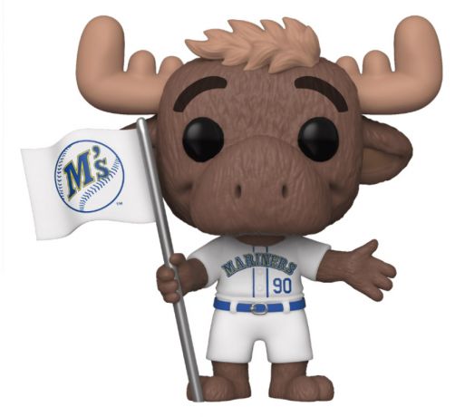 Figurine Funko Pop MLB : Ligue Majeure de Baseball #30 Mariner Moose maillot blanc