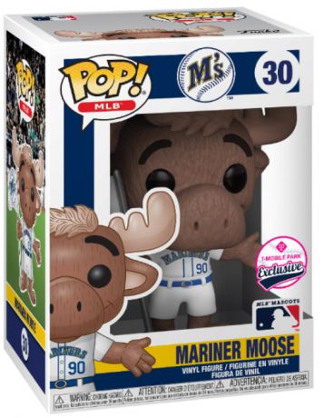 Figurine Funko Pop MLB : Ligue Majeure de Baseball #30 Mariner Moose maillot blanc