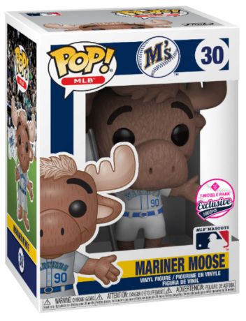 Figurine Funko Pop MLB : Ligue Majeure de Baseball #30 Mariner Moose maillot gris